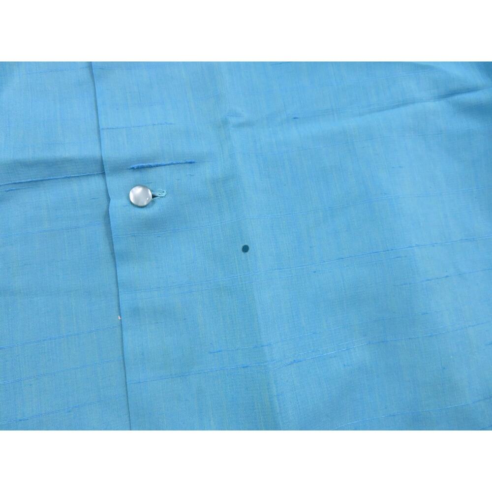 Arrow Sanforized Loop Collar Shirt Decton Shantussa Men Blue Sz 15-15.5 1950/60s - Picture 6 of 6